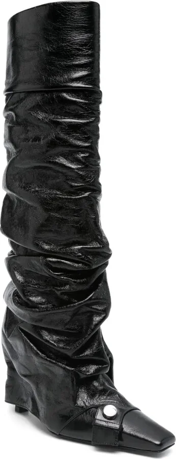 95mm Leather Boots - Image 2