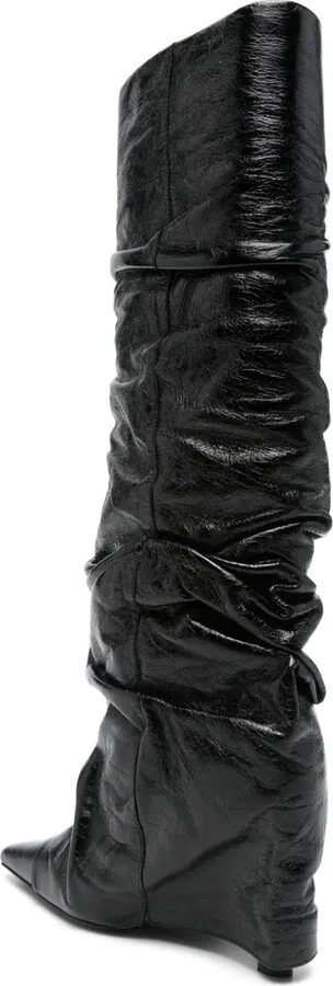 95mm Leather Boots - Image 3
