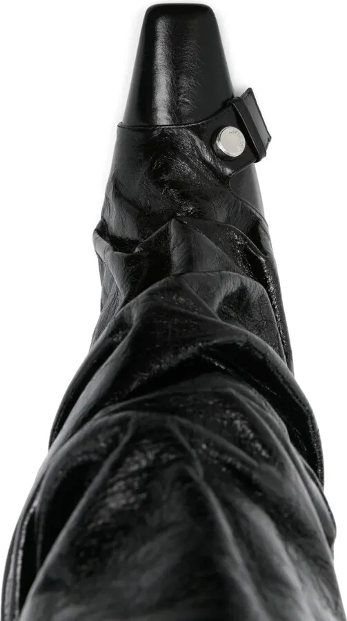 95mm Leather Boots - Image 4
