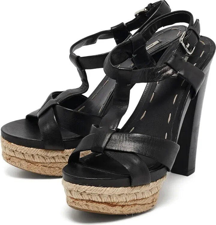 95mm Leather Heeled Pumps - Image 2