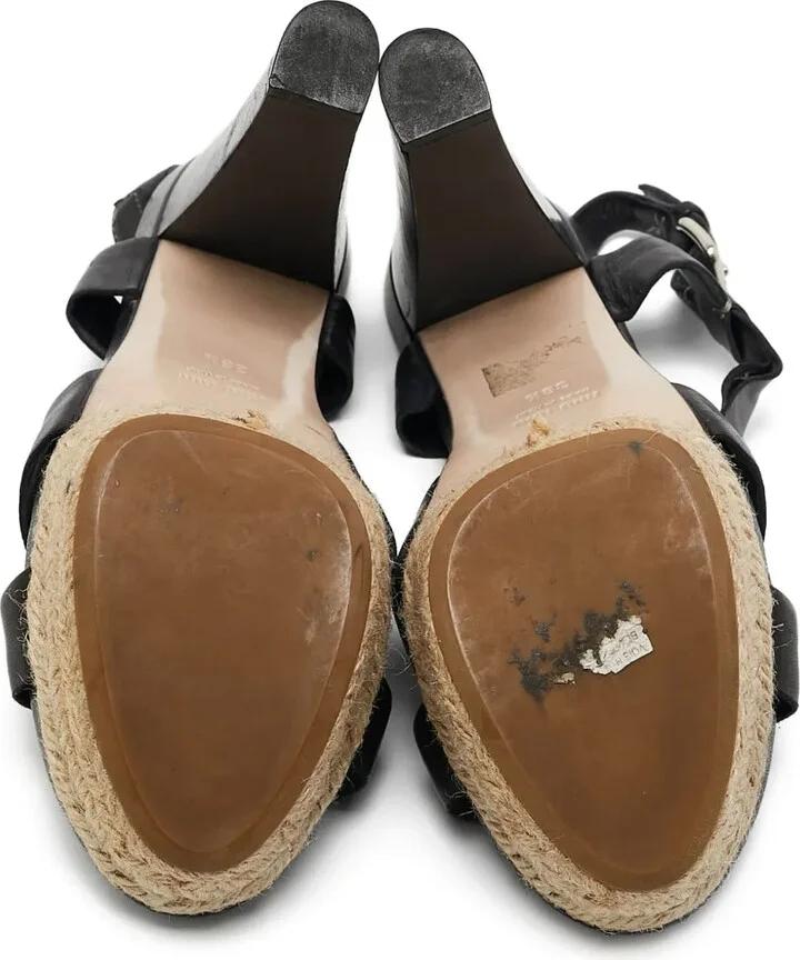 95mm Leather Heeled Pumps - Image 5
