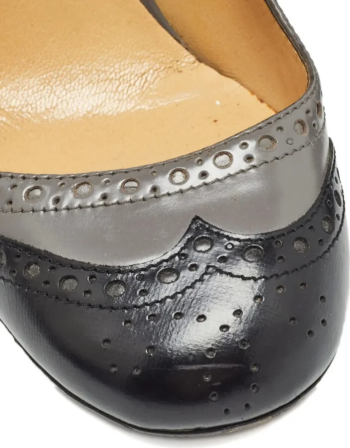 95mm Leather Heeled Pumps - Image 4