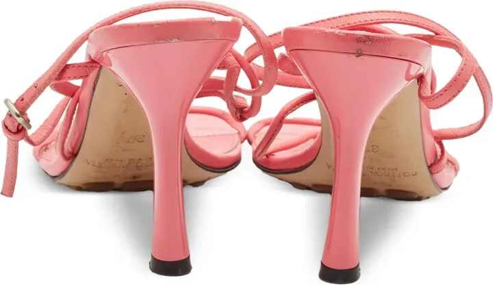 95mm Leather Heeled Sandals - Image 3