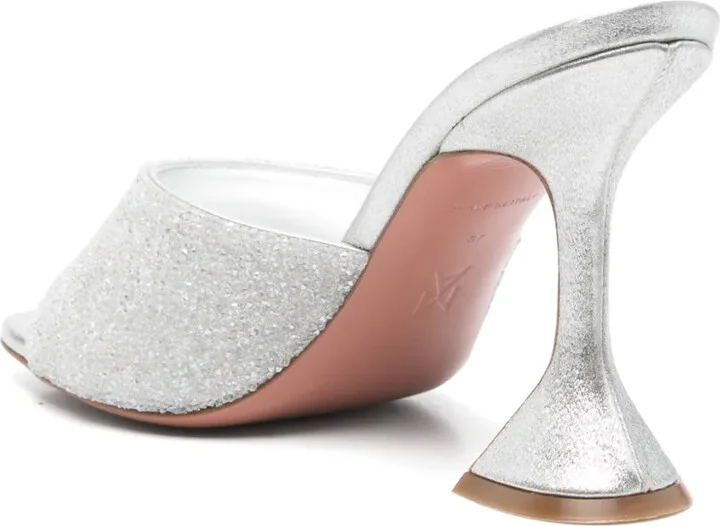 95mm Leather Heeled Sandals - Image 3