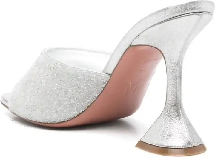 95mm Leather Heeled Sandals - Image 3