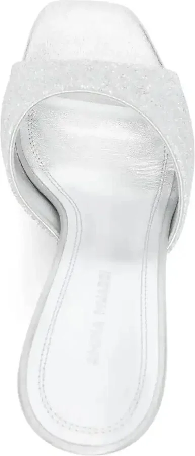 95mm Leather Heeled Sandals - Image 4