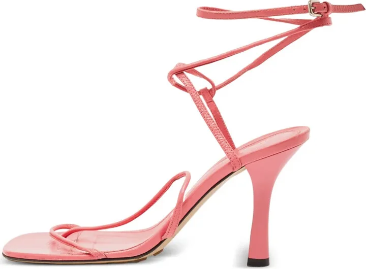 95mm Leather Heeled Sandals