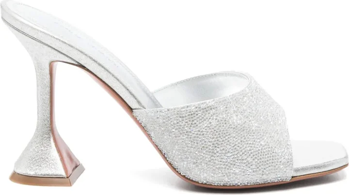 95mm Leather Heeled Sandals