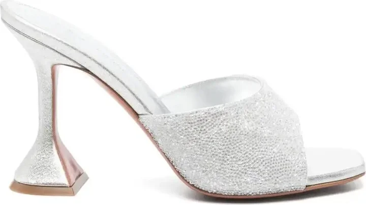 95mm Leather Heeled Sandals