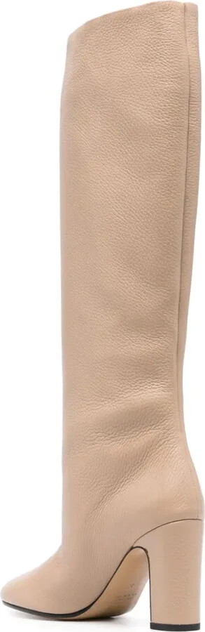 95mm Leather Knee-High Boots - Image 3