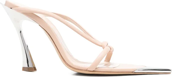 95mm Leather Knotted Sandals