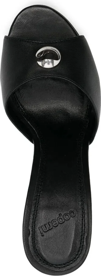 95mm Leather Logo-Plaque Sandals - Image 4
