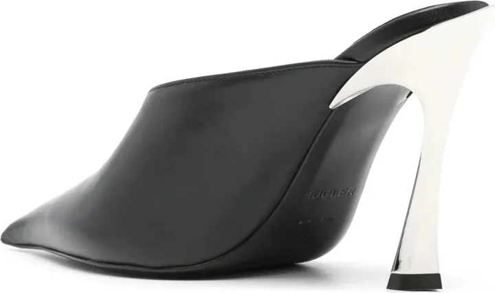 95mm Leather Mules - Image 3