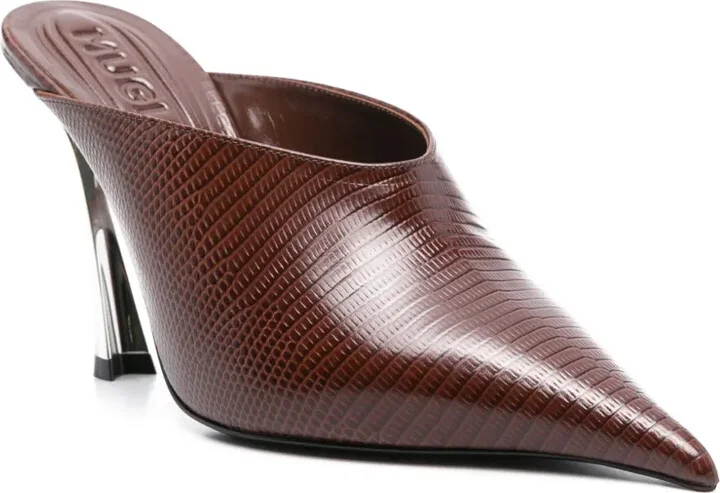 95mm Leather Mules - Image 2