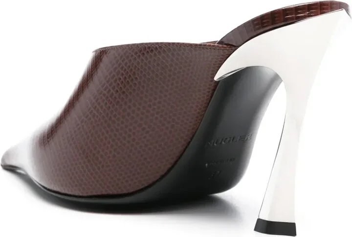 95mm Leather Mules - Image 3