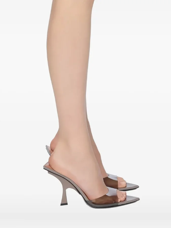 95mm Leather Mules - Image 3