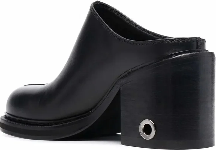 95mm Leather Mules - Image 3