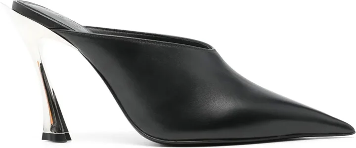 95mm Leather Mules
