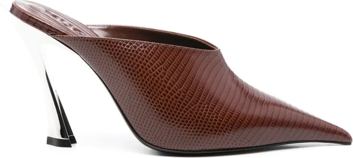 95mm Leather Mules