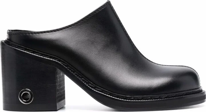 95mm Leather Mules