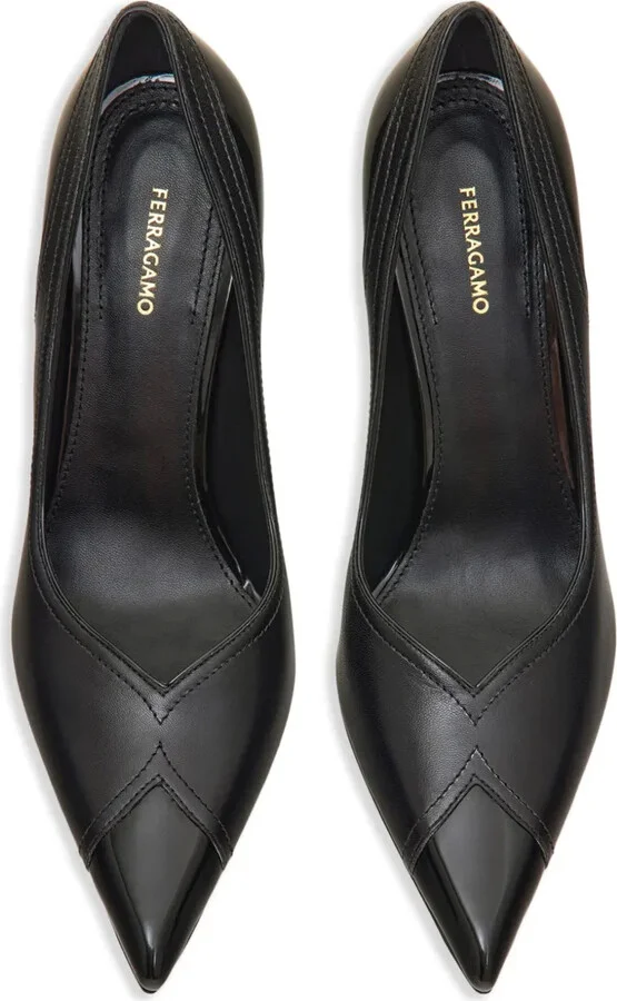 95mm Leather Pumps - Image 3