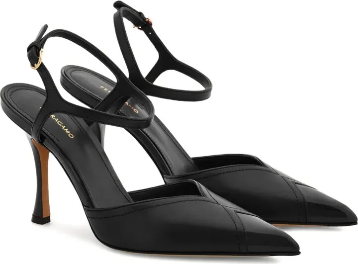 95mm Leather Pumps - Image 2