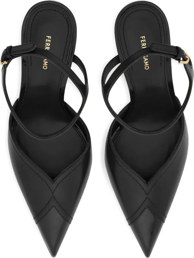 95mm Leather Pumps - Image 4