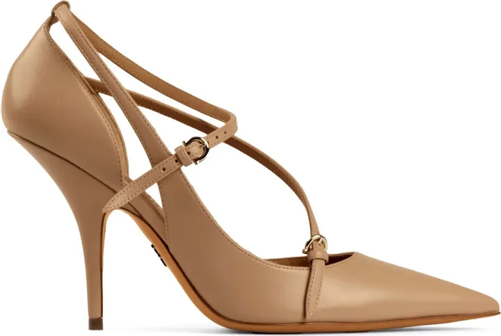95mm Leather Pumps