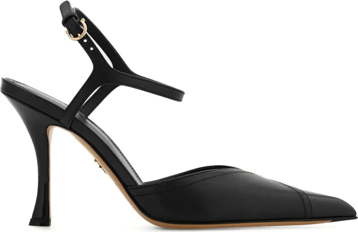 95mm Leather Pumps