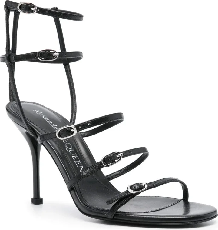 95mm Leather Sandals - Image 2