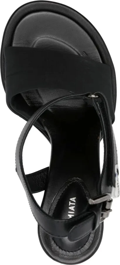 95mm Leather Sandals - Image 4