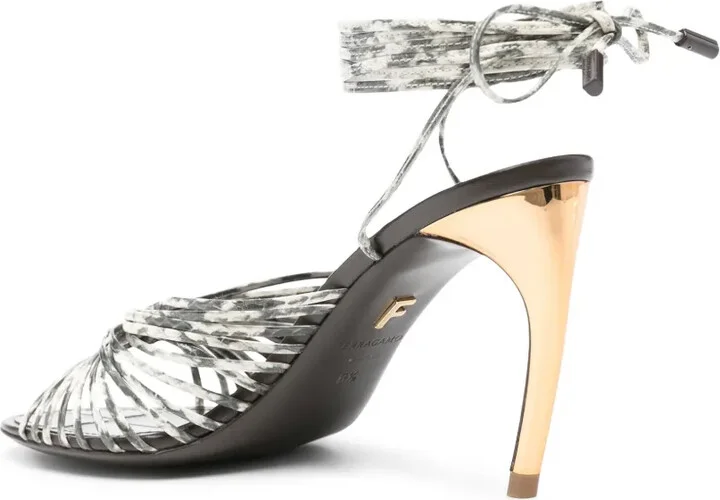 95mm Leather Sandals - Image 3