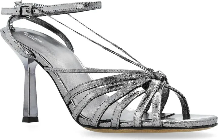 95mm Leather Sandals - Image 2
