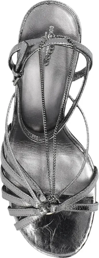 95mm Leather Sandals - Image 4