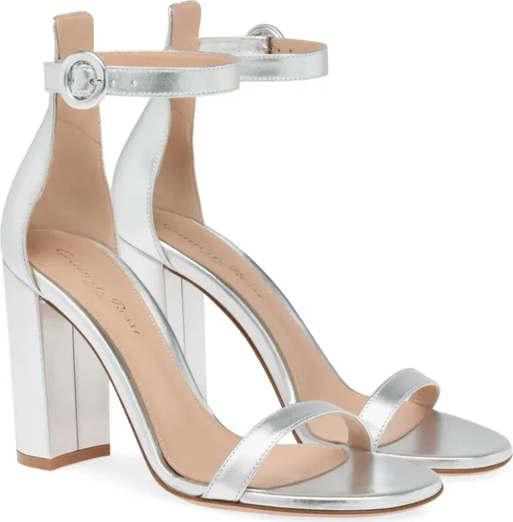 95mm Leather Sandals - Image 2
