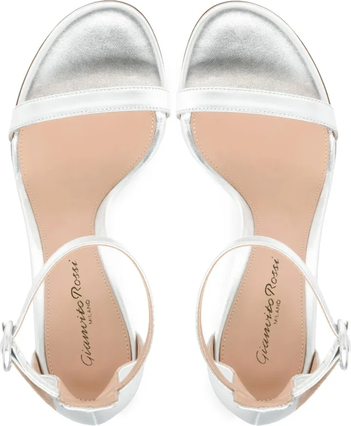 95mm Leather Sandals - Image 4