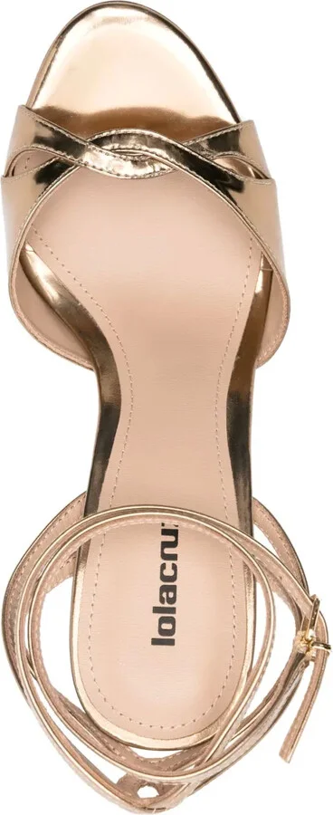 95mm Leather Sandals - Image 4