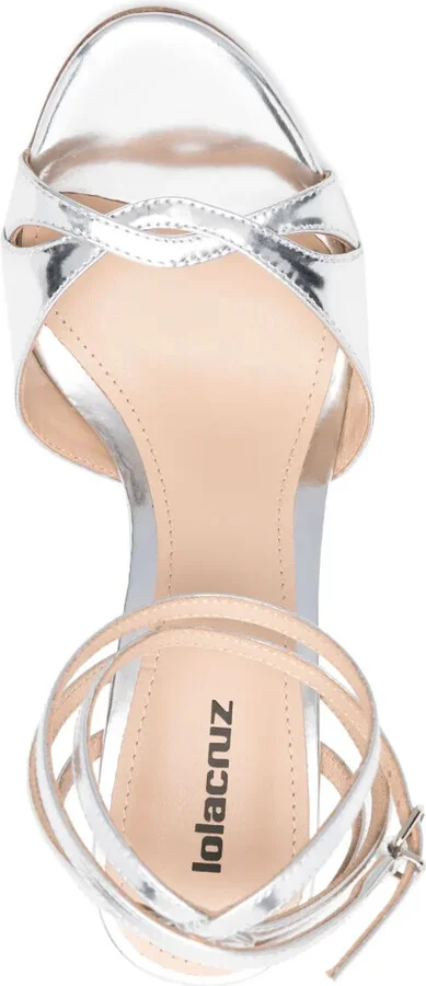 95mm Leather Sandals - Image 4