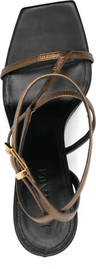 95mm Leather Sandals - Image 4
