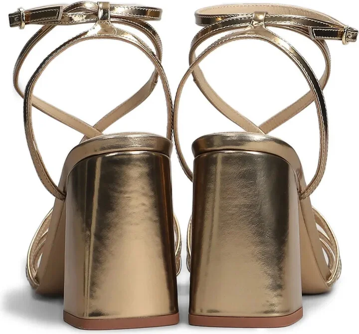 95mm Leather Sandals - Image 4