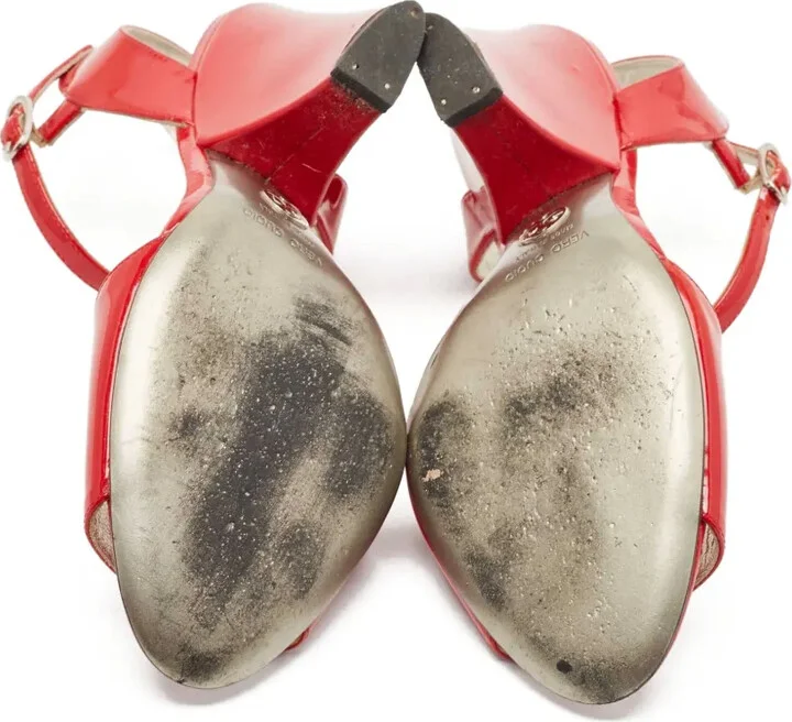 95mm Leather Sandals - Image 5