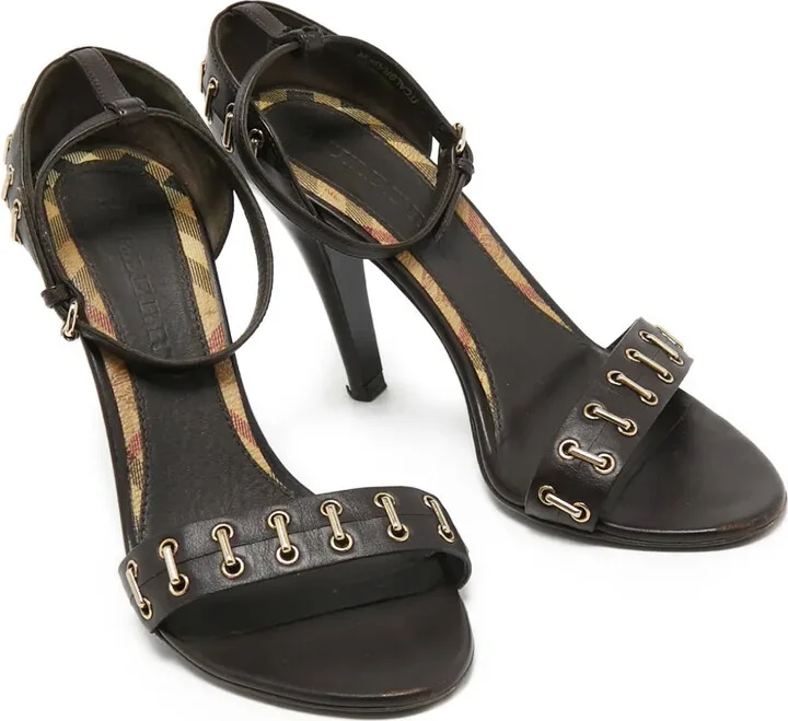 95mm Leather Sandals - Image 2