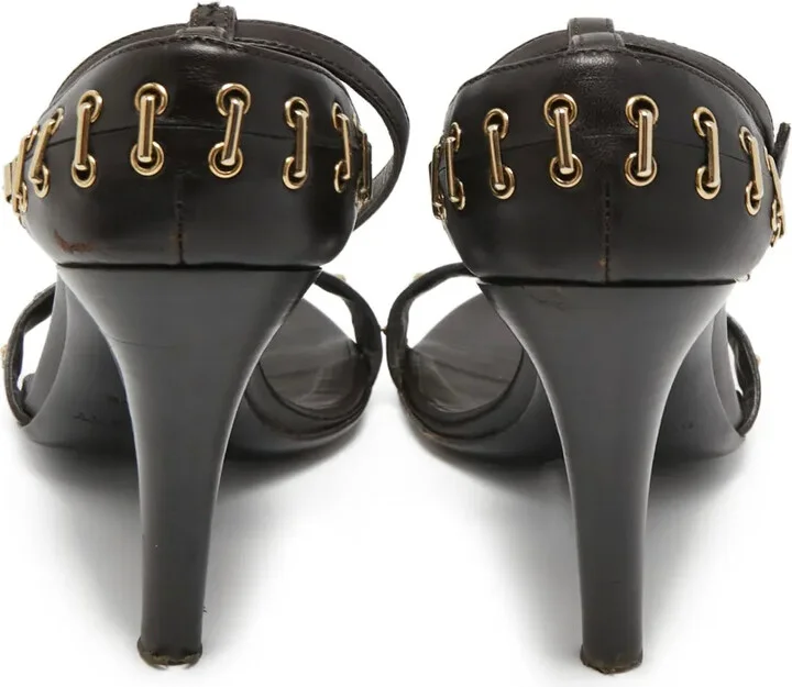 95mm Leather Sandals - Image 3