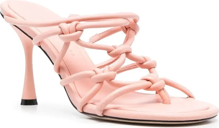 95mm Leather Sandals - Image 2