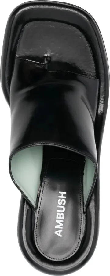 95mm Leather Sandals - Image 4