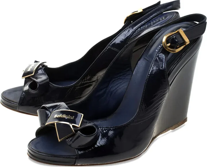 95mm Leather Wedge Sandals - Image 3