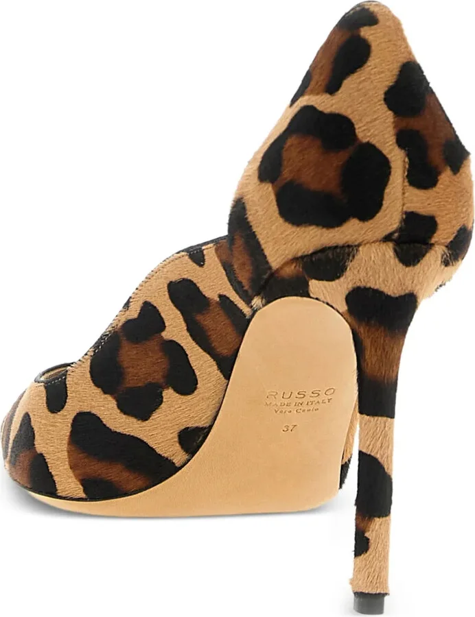 95mm Leopard Pony-Hair Pumps - Image 2
