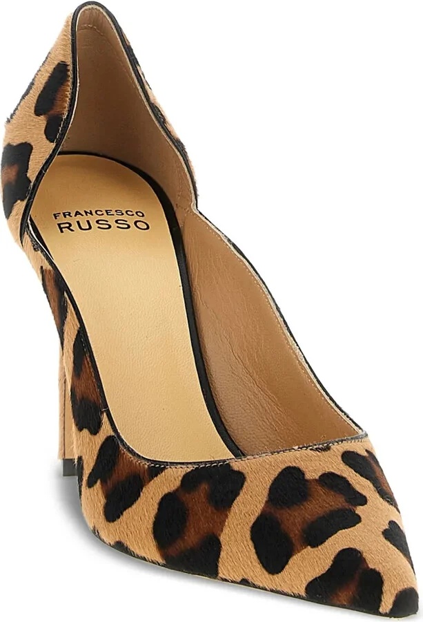 95mm Leopard Pony-Hair Pumps - Image 4