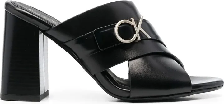95mm Logo-Plaque Sandals