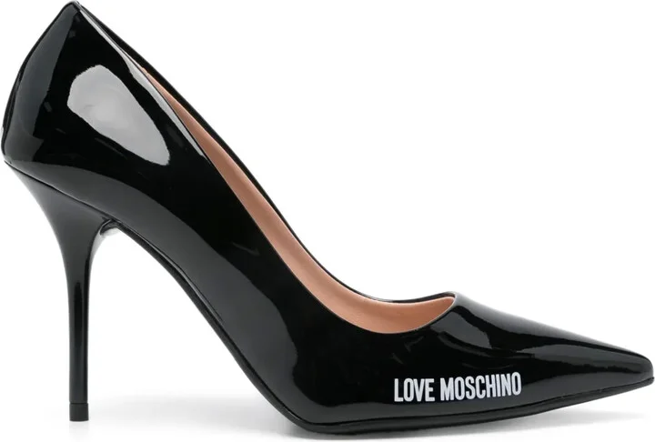 95mm Logo-Print Pumps